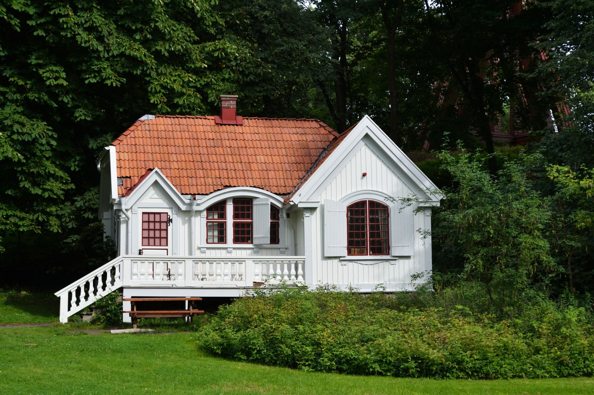 A tiny home in the forest