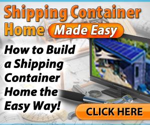 Advertisement for Shipping Container Home Made Easy